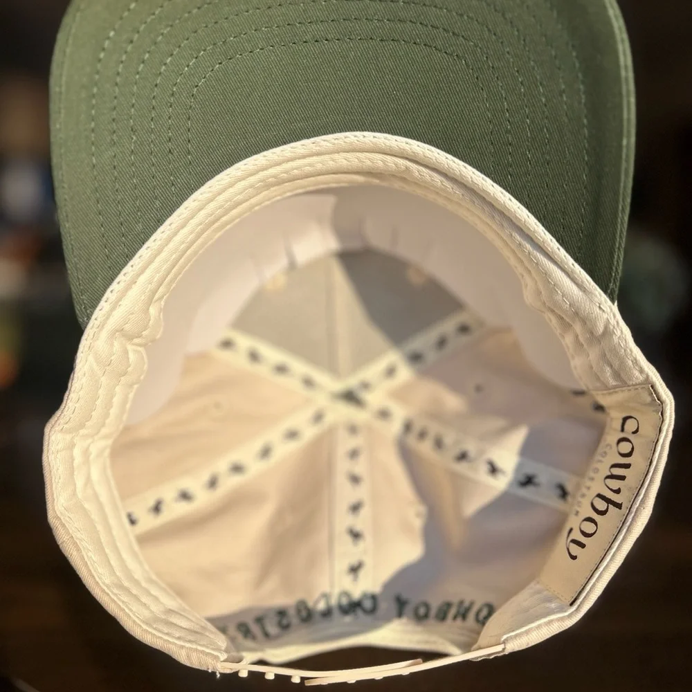 Green and White Cowboy Hat - Picture 5 of 6